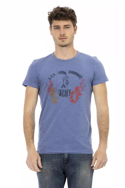 T-shirt Trussardi Action en coton bleu pour homme