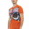 T-shirt Trussardi Action en coton orange pour homme