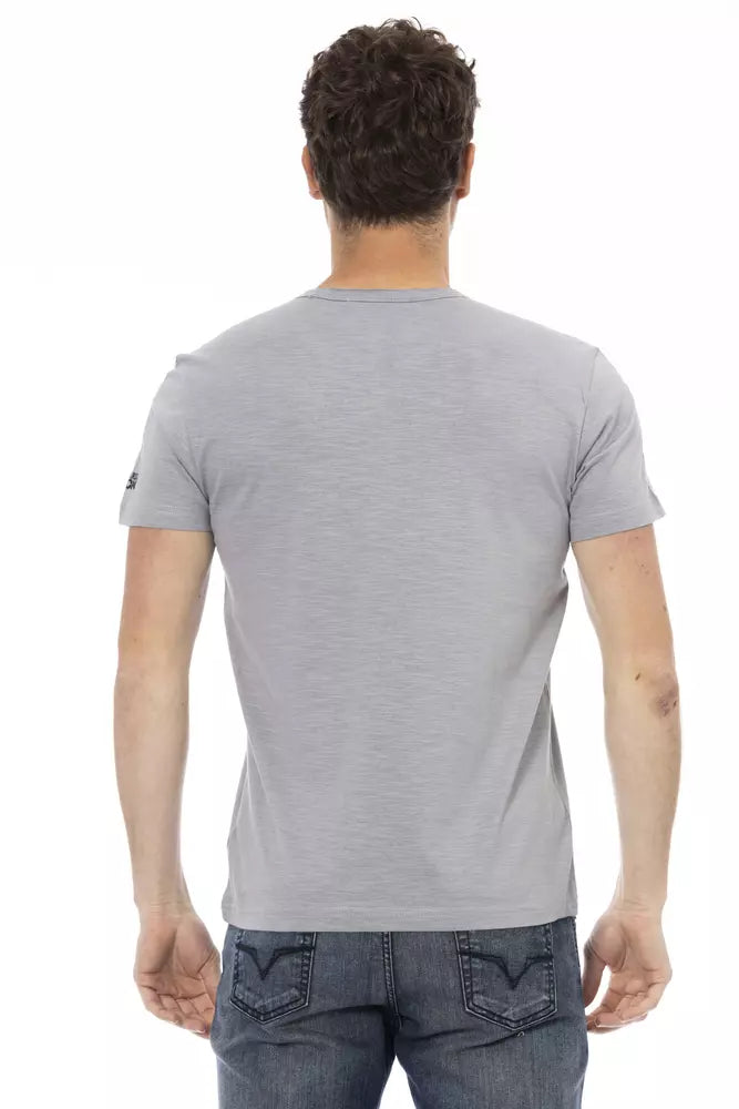 T-shirt Trussardi Action en coton gris pour homme