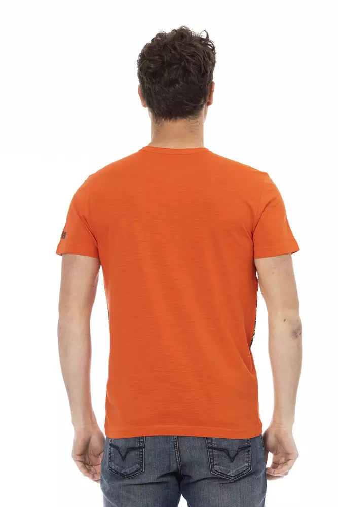 T-shirt Trussardi Action en coton orange pour homme