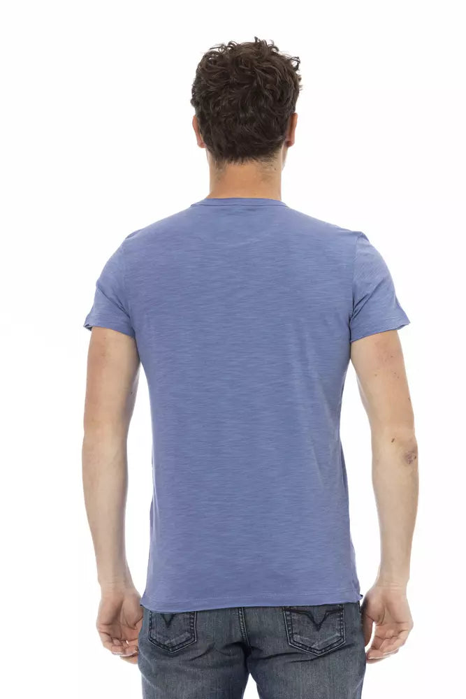 T-shirt Trussardi Action en coton bleu pour homme