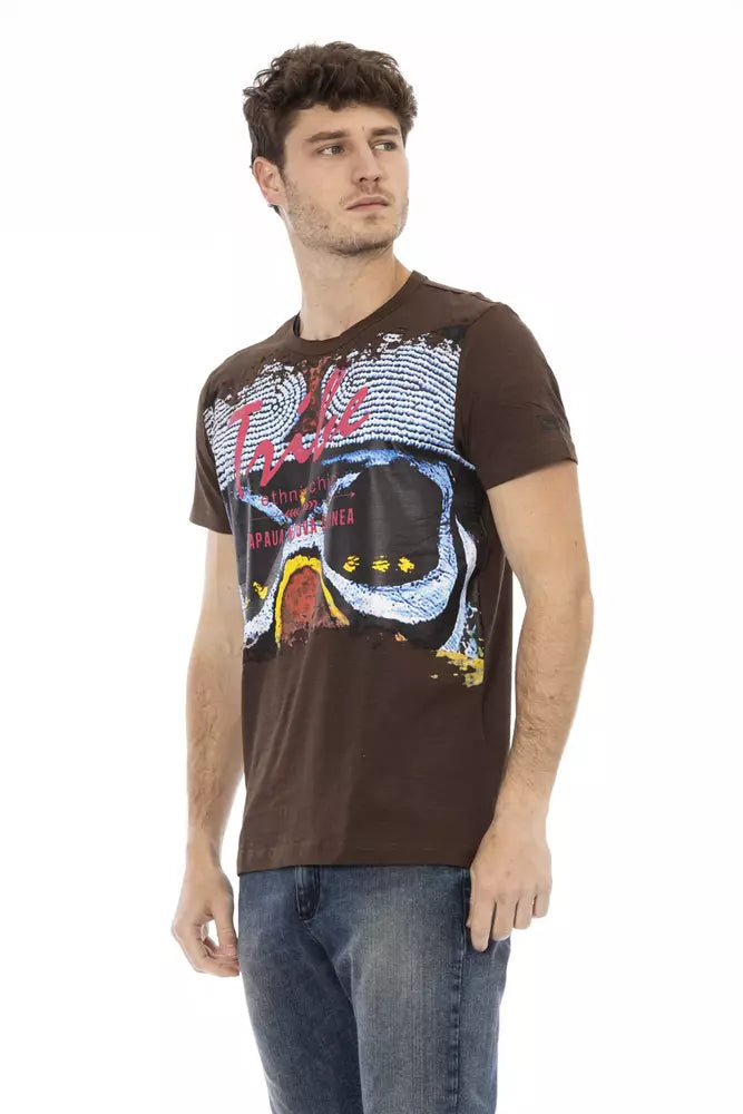 T-shirt Trussardi Action en coton marron pour homme