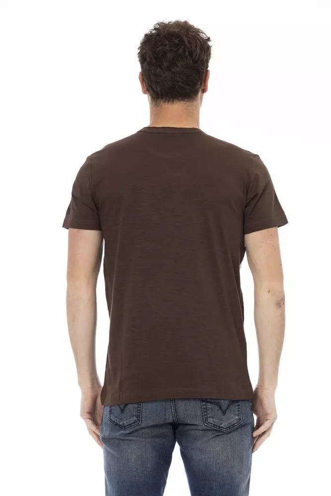 T-shirt Trussardi Action en coton marron pour homme