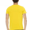 Trussardi Action Yellow Cotton Men T-Shirt