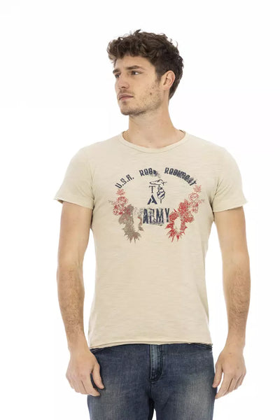 T-shirt Trussardi Action en coton beige pour homme
