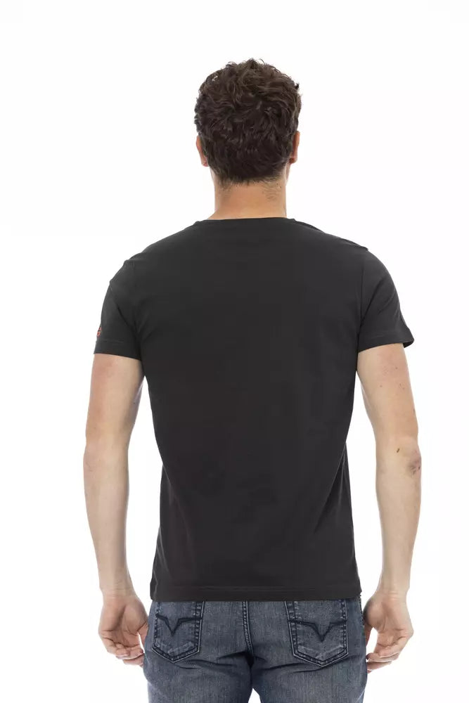T-shirt Trussardi Action en coton noir pour homme