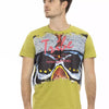 T-shirt Trussardi Action en coton vert pour homme