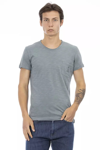 T-shirt Trussardi Action en coton gris pour homme