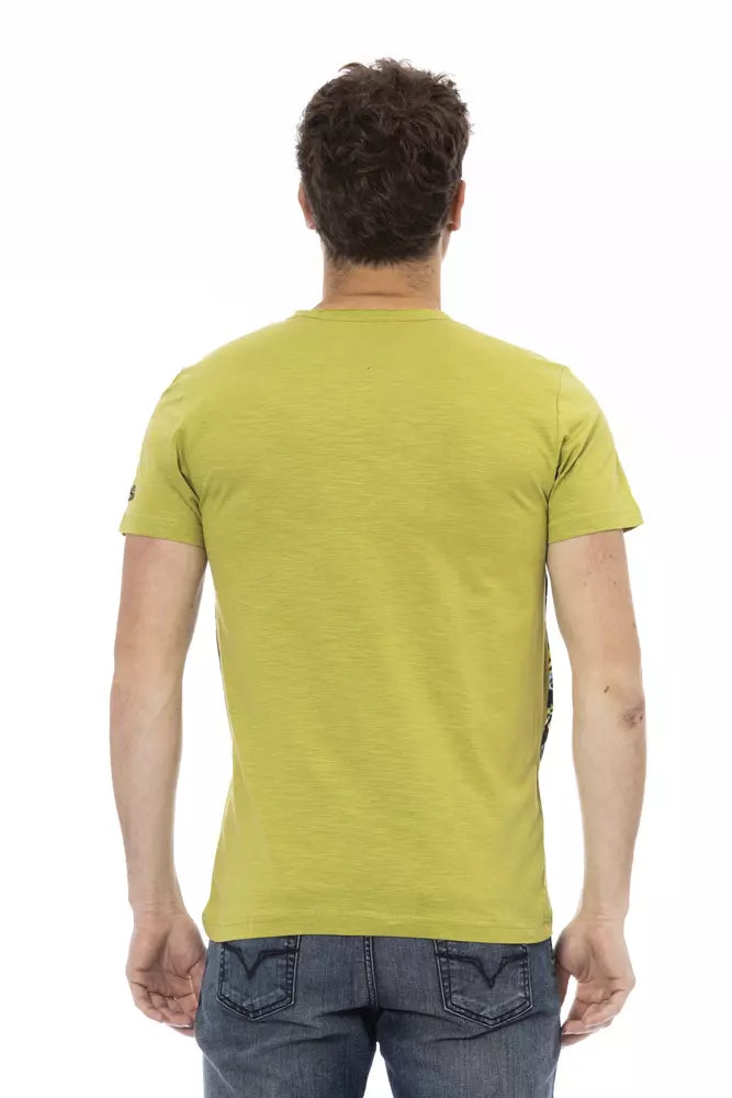 T-shirt Trussardi Action en coton vert pour homme