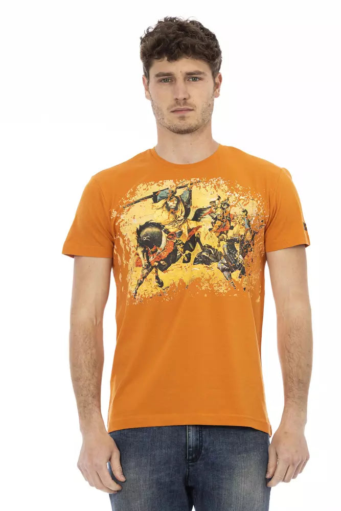 T-shirt Trussardi Action en coton orange pour homme