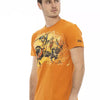 T-shirt Trussardi Action en coton orange pour homme