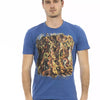 T-shirt Trussardi Action en coton bleu pour homme