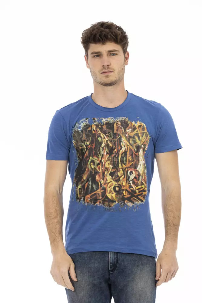 T-shirt Trussardi Action en coton bleu pour homme