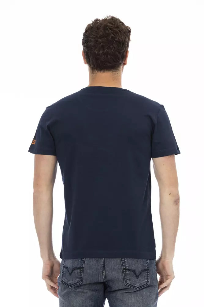 T-shirt Trussardi Action en coton bleu pour homme