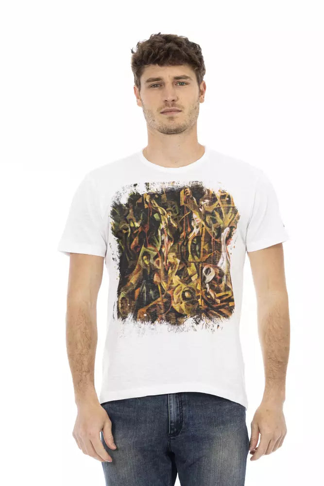 Trussardi Action Weißes Baumwoll-T-Shirt