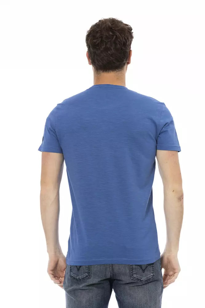 T-shirt Trussardi Action en coton bleu pour homme