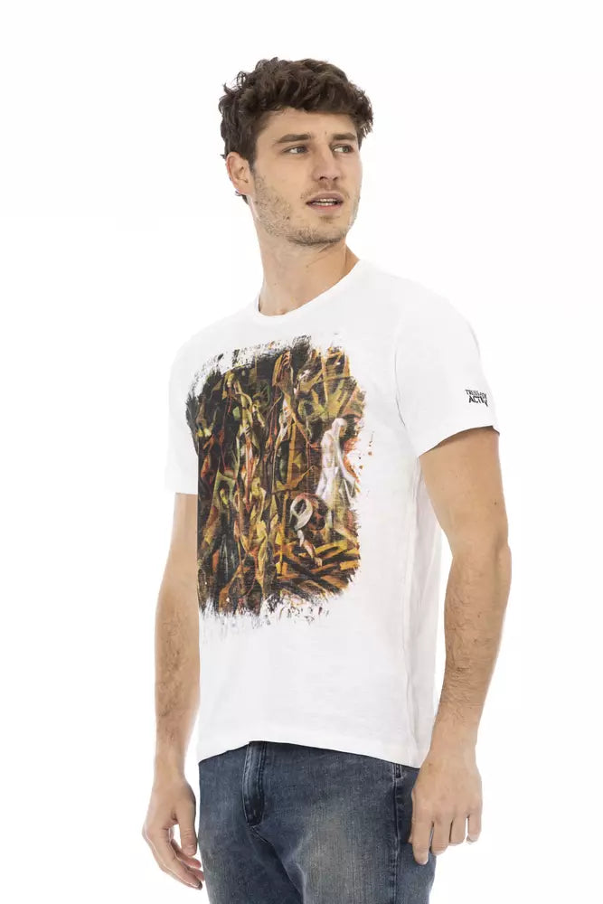 Trussardi Action Weißes Baumwoll-T-Shirt