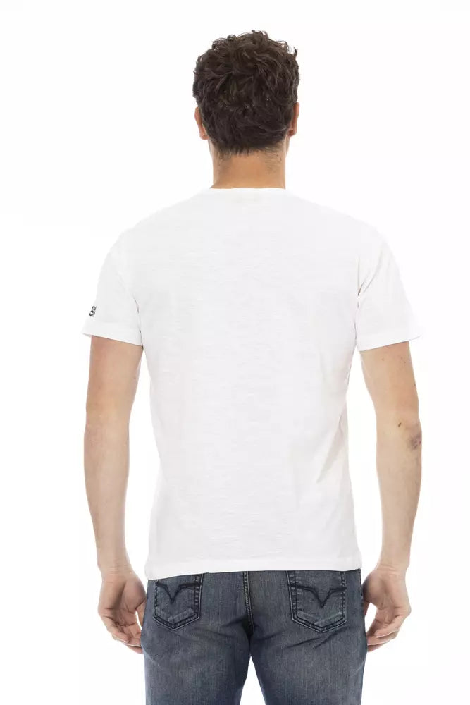 Trussardi Action Weißes Baumwoll-T-Shirt