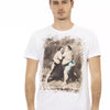 Trussardi Action Herren-T-Shirt aus weißer Baumwolle