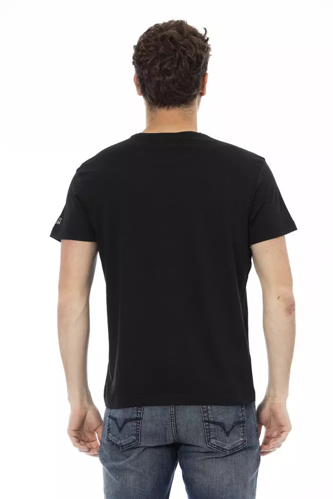 T-shirt Trussardi Action en coton noir pour homme