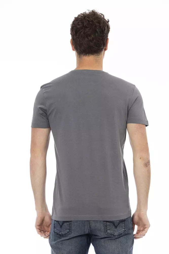 T-shirt Trussardi Action en coton gris pour homme