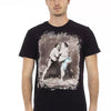 T-shirt Trussardi Action en coton noir pour homme