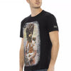 Trussardi Action Schwarzes Baumwoll-T-Shirt