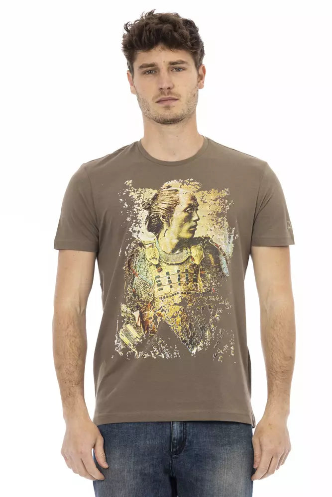T-shirt Trussardi Action en coton marron pour homme