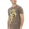 T-shirt Trussardi Action en coton marron pour homme