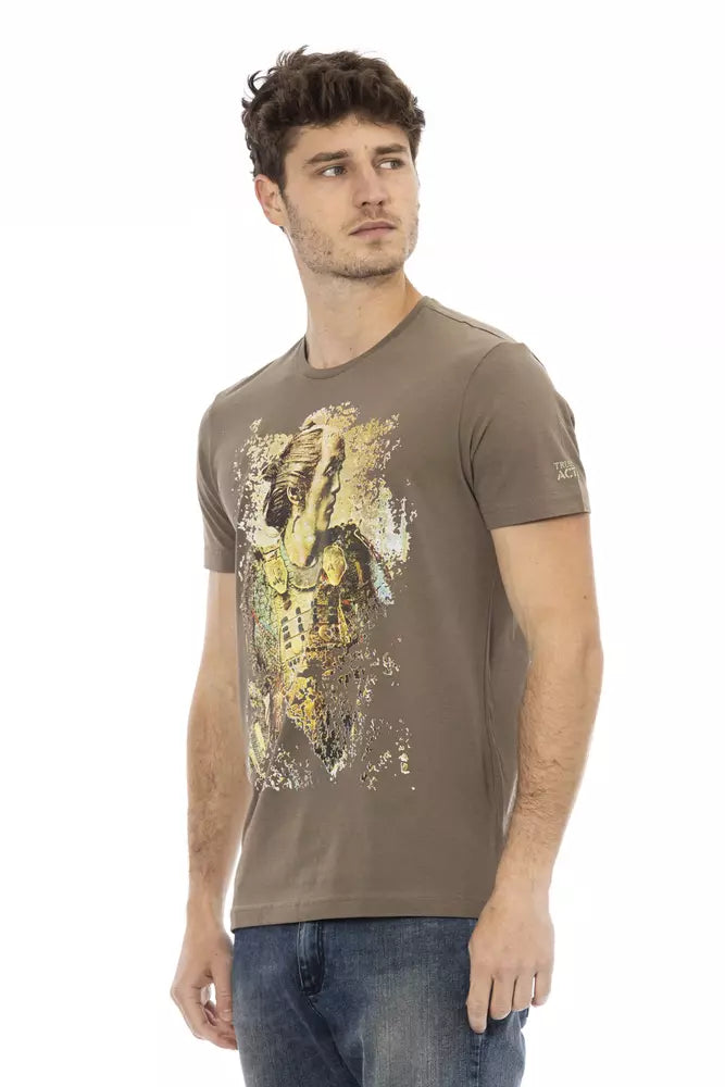 T-shirt Trussardi Action en coton marron pour homme
