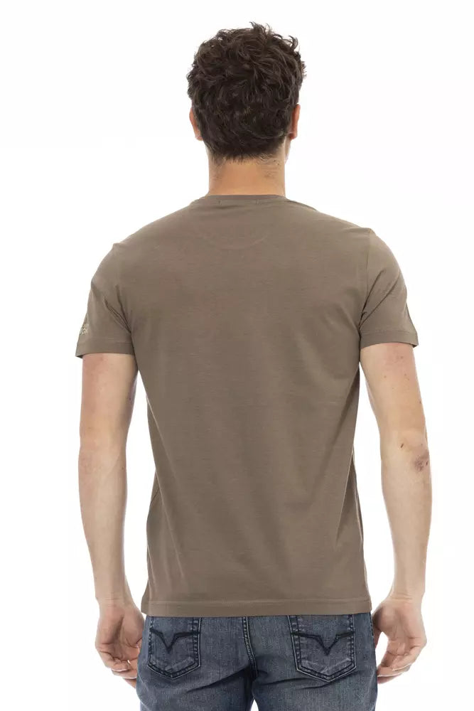 T-shirt Trussardi Action en coton marron pour homme
