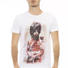 T-shirt Trussardi Action en coton blanc pour homme