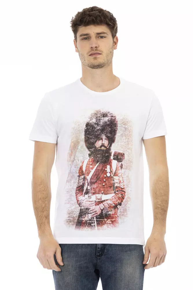 T-shirt Trussardi Action en coton blanc pour homme