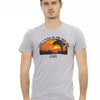 T-shirt Trussardi Action en coton gris pour homme