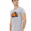 T-shirt Trussardi Action en coton gris pour homme