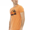 T-shirt Trussardi Action en coton orange pour homme