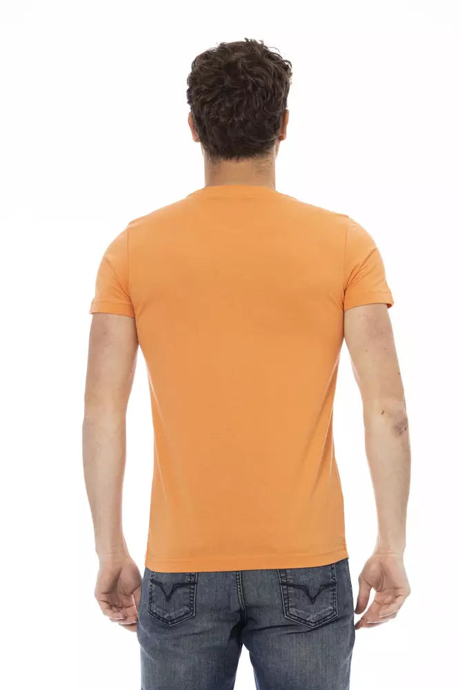 T-shirt Trussardi Action en coton orange pour homme
