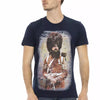 Trussardi Action Blaues Baumwoll-T-Shirt