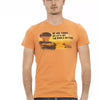 T-shirt Trussardi Action en coton orange pour homme