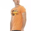 T-shirt Trussardi Action en coton orange pour homme
