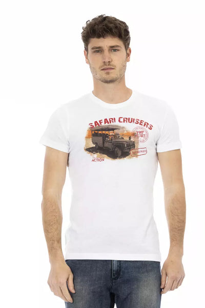 T-shirt Trussardi Action en coton blanc pour homme