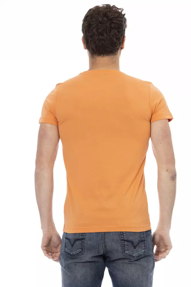 T-shirt Trussardi Action en coton orange pour homme