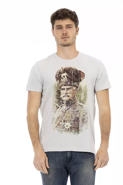 T-shirt Trussardi Action en coton gris pour homme
