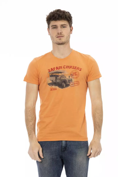 Trussardi Action Orange Cotton Men's T-Shirt