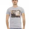 Trussardi Action Graues Baumwoll-T-Shirt