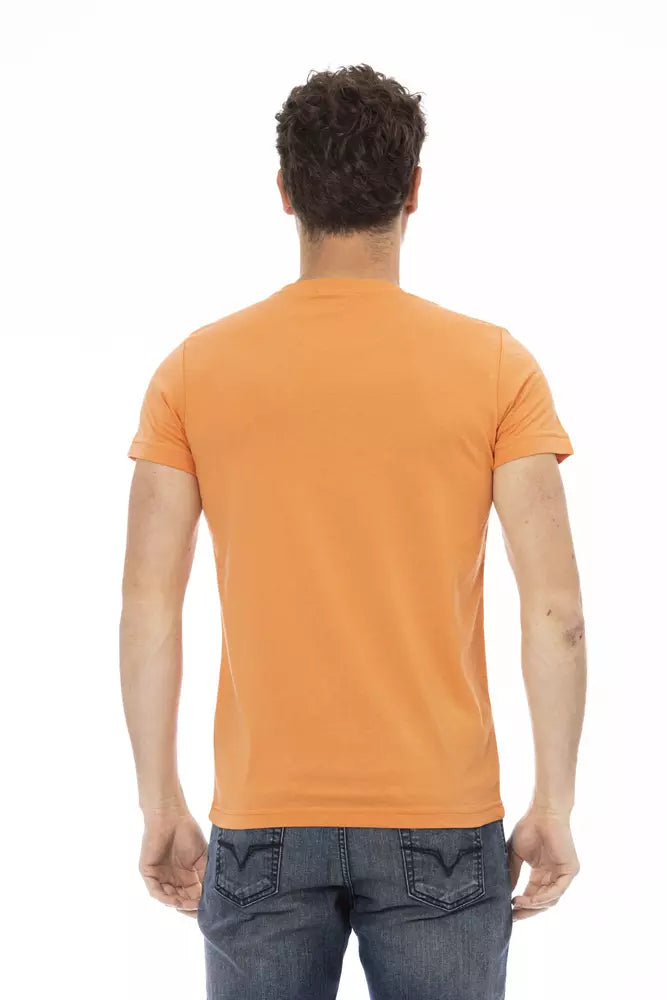 T-shirt Trussardi Action en coton orange pour homme