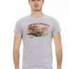 T-shirt Trussardi Action en coton gris pour homme
