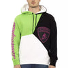 Automobili Lamborghini White Cotton Men Sweater with Hood