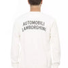 Automobili Lamborghini White Cotton Men's Sweater