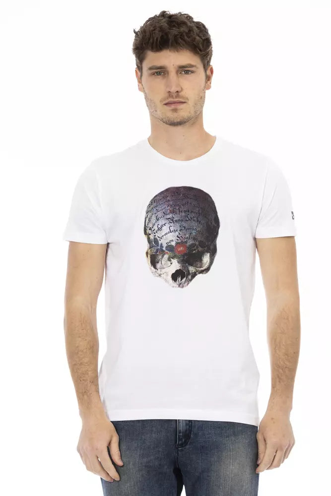 T-shirt Trussardi Action en coton blanc pour homme
